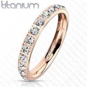 New tituiam CZ rose gold band‎ size 4.5